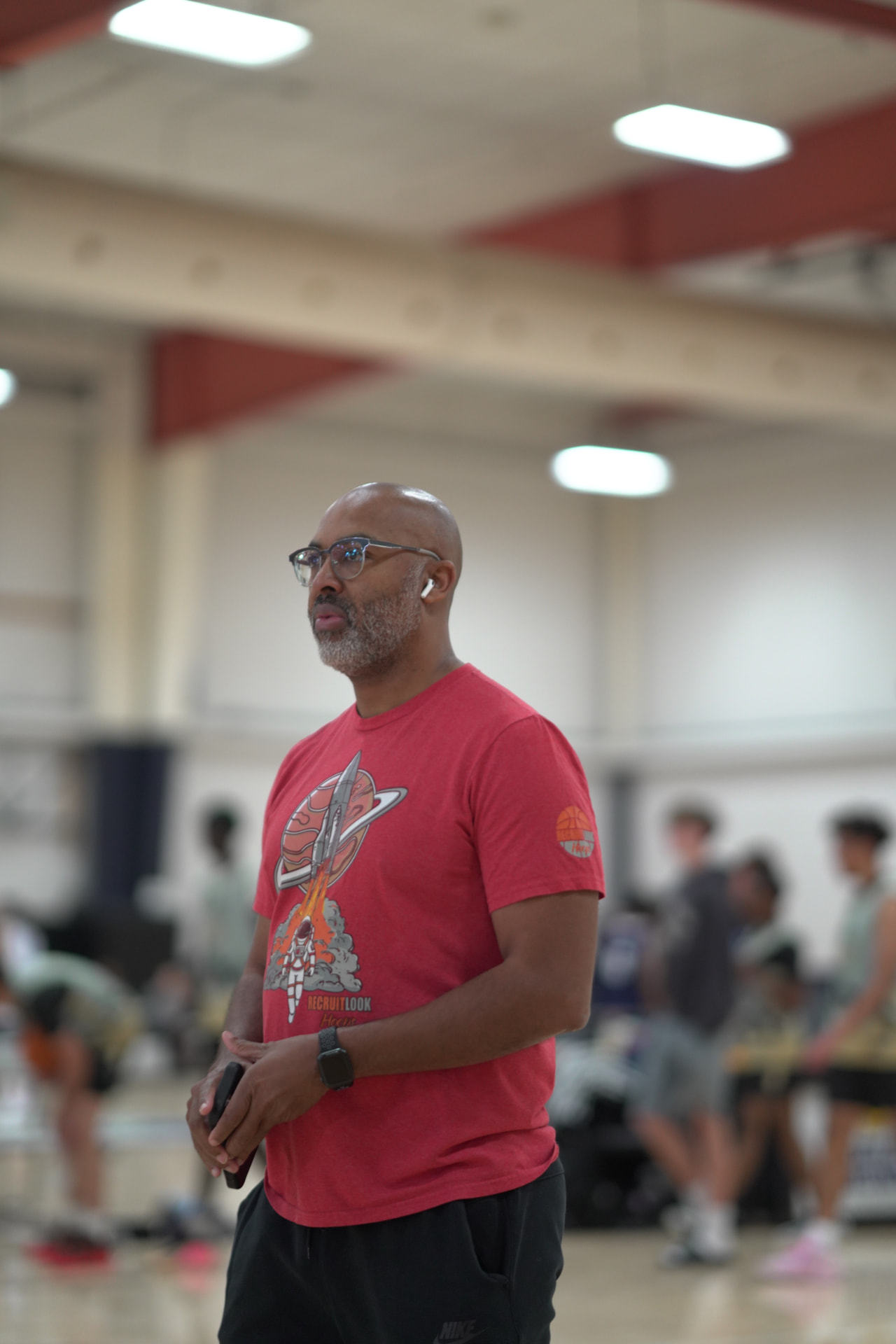 Dana Morgan at a basketball event