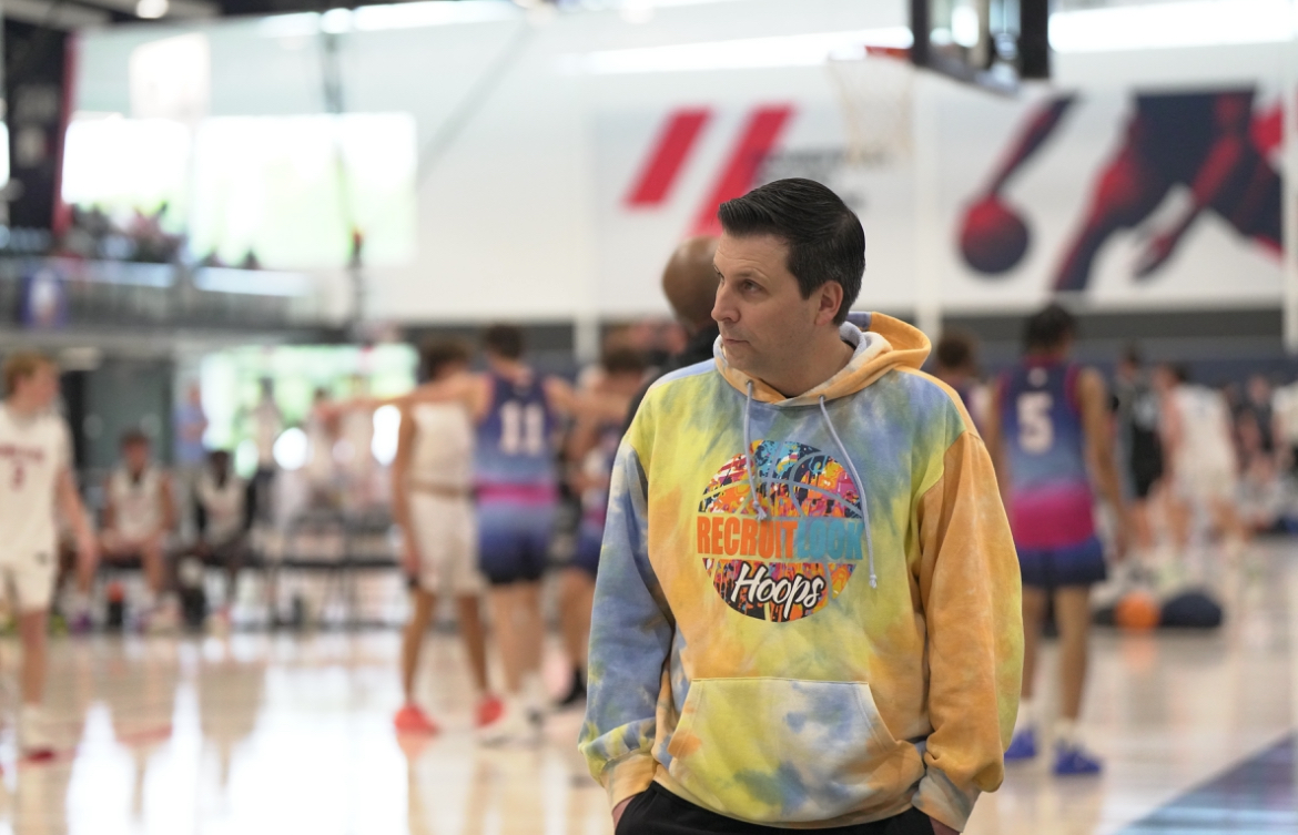 Mike Enright at a basketball event